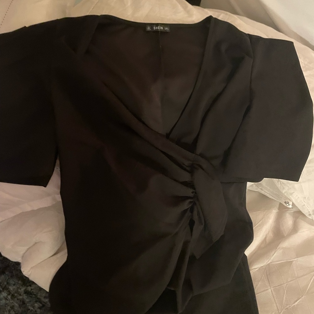 SHEIN brand. Never worn, slit in the front. Deep v neck